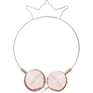 Laura Ashley Rose Gold Wire Crown Headphones Corded Sarina Accessories NEW girly